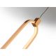 Pendule, Lustre suspendate - Pendul LED design ultra-modern Colette auriu roze
