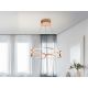 Pendule, Lustre suspendate - Lustra LED suspendata design ultra-modern 47cm Colette auriu roze