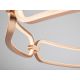 Pendule, Lustre suspendate - Lustra LED suspendata design ultra-modern 47cm Colette auriu roze