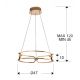 Pendule, Lustre suspendate - Lustra LED suspendata design ultra-modern 47cm Colette auriu roze