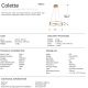 Pendule, Lustre suspendate - Lustra LED suspendata design ultra-modern 47cm Colette auriu roze