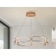 Pendule, Lustre suspendate - Lustra LED suspendata design ultra-modern 80cm Colette auriu roze