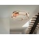 Lustre aplicate - Lustra LED aplicata design ultra-modern 47cm Colette auriu roze