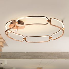 Lustre aplicate - Lustra LED aplicata design ultra-modern 80cm Colette auriu roze