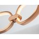 Lustre aplicate - Lustra LED aplicata design ultra-modern 80cm Colette auriu roze