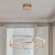 Pendule, Lustre suspendate - Lustra LED suspendata design ultra-modern 60cm Colette auriu roze