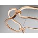 Pendule, Lustre suspendate - Lustra LED suspendata design ultra-modern 60cm Colette auriu roze