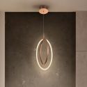 Pendul LED design ultra-modern Ocellis auriu roze