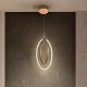 Pendule, Lustre suspendate - Pendul LED design ultra-modern Ocellis auriu roze