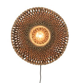 Aplice, corpuri de iluminat pentru pereti - Aplica din bambus Bali S natur, 44cm