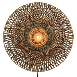 Aplice, corpuri de iluminat pentru pereti - Aplica din bambus Bali L natur, 87cm