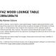 Mese dining - Masa design modern premium FAZ WOOD, 200x100cm