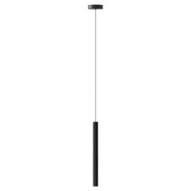 Pendule, Lustre suspendate - Pendul design minimalist din lemn cu spot LED încorporat Chimes tall - black oak