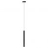 Pendul design minimalist din lemn cu spot LED încorporat Chimes tall - black oak