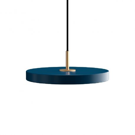 Pendule, Lustre suspendate - Lustra LED design scandinav Asteria mini - petrol blue/ auriu