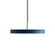 Pendule, Lustre suspendate - Lustra LED design scandinav Asteria mini - petrol blue/ auriu