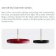 Pendule, Lustre suspendate - Lustra LED design scandinav Asteria mini - petrol blue/ auriu