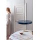 Pendule, Lustre suspendate - Lustra LED design scandinav Asteria mini - petrol blue/ auriu