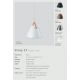 Pendule, Lustre suspendate - Pendul design nordic STRAP 27 bej