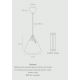 Pendule, Lustre suspendate - Pendul design nordic STRAP 27 bej