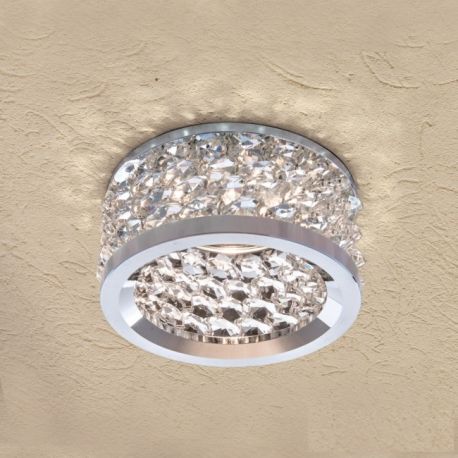 Spoturi tavan fals - Spot incastrabil dimabil, cristal K10 Korb crom
