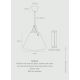 Pendule, Lustre suspendate - Pendul design nordic STRAP 48 bej