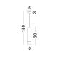 Pendule, Lustre suspendate - Pendul design minimalist Esca alb