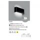 Aplice, corpuri de iluminat pentru pereti - Aplica LED ambientala NASH 8W neagra