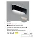 Aplice, corpuri de iluminat pentru pereti - Aplica LED ambientala NASH 16W neagra