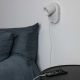 Aplice, corpuri de iluminat pentru pereti - Aplica perete moderna cu USB charger CORB alba