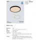 Iluminat pentru baie - Plafoniera LED design minimalist IP44 Noxy 3000-4000K