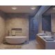 Iluminat pentru baie - Plafoniera LED design silm IP54 baie Oja 29 negru 3000-4000K