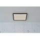 Iluminat pentru baie - Plafoniera LED design silm IP54 baie Oja square 29 negru 3000-4000K