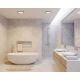 Iluminat pentru baie - Plafoniera LED design silm IP54 Oja 42 baie negru 3000-4000K