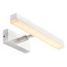 Aplica LED design silm IP44 baie Otis 40 alb 3000K