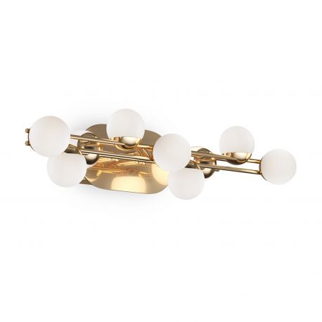 Aplice, corpuri de iluminat pentru pereti - Aplica LED design decorativ IP20 TESSARA auriu