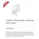 Aplice, corpuri de iluminat pentru pereti - Aplica cu reader LED eleganta design modern CONGA alba