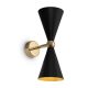 Aplice, corpuri de iluminat pentru pereti - Aplica de perete design decorativ Vesper negru/auriu