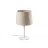 Veioza / Lampa de masa moderna design elegant SAMBA mini alb/bej