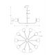 Pendule, Lustre suspendate - Lustra suspendata cu 10 brate design elegant Randez-Vous