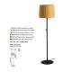Lampadare - Lampadar / Lampa de podea modern design elegant SAMBA alb/verde