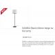 Lampadare - Lampadar / Lampa de podea modern design elegant SAMBA negru/bej