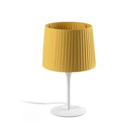 Veioza / Lampa de masa moderna design elegant SAMBA alb/galben