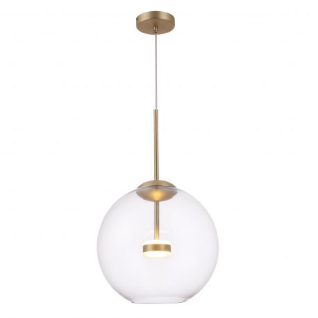 Pendule, Lustre suspendate - Pendul LED design clasic Cometa auriu mat