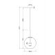 Pendule, Lustre suspendate - Pendul LED design clasic Cometa auriu mat