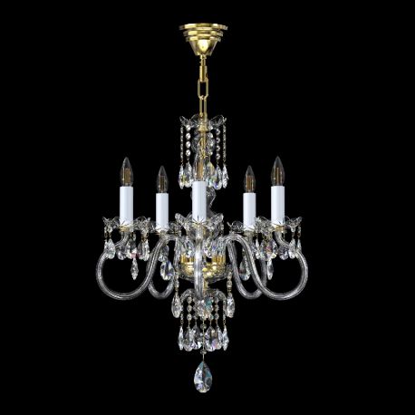 Lustre Cristal Bohemia - Candelabru cu 5 brate LUX design modern, Cristal Bohemia Exclusive Miracle