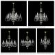 Candelabre, Lustre - Candelabru cu 10 brate LUX design modern, Cristal Bohemia Exclusive Miracle