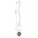 Pendule, Lustre suspendate - Pendul LED design clasic Collar crom