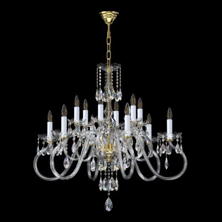Candelabre, Lustre - Candelabru cu 12 brate LUX design modern, Cristal Bohemia Exclusive Miracle