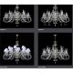 Candelabre, Lustre - Candelabru cu 12 brate LUX design modern, Cristal Bohemia Exclusive Miracle